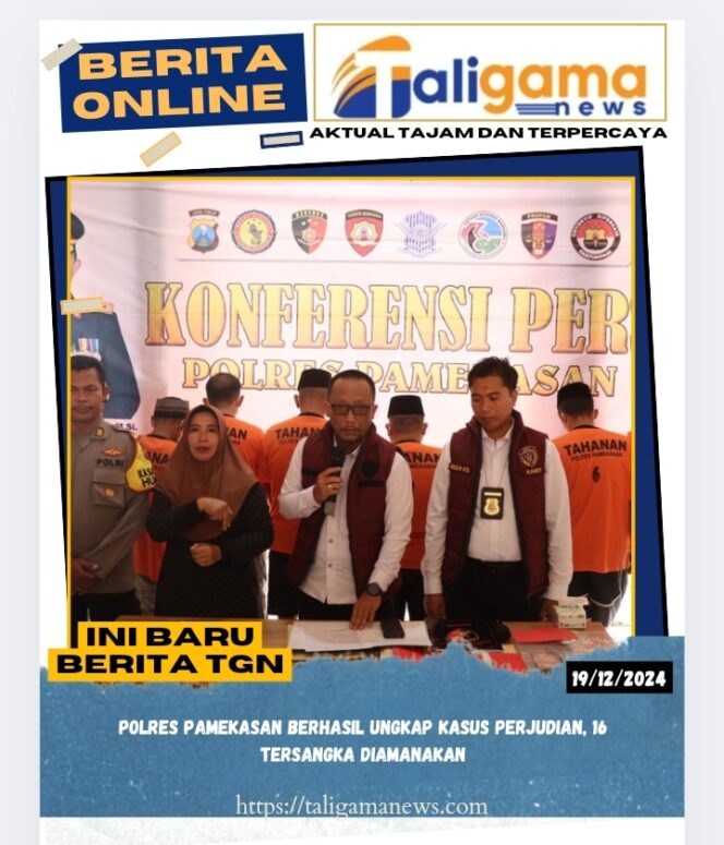 
					Polres Pamekasan Berhasil Ungkap Kasus Perjudian, 16 Tersangka Diamanakan
