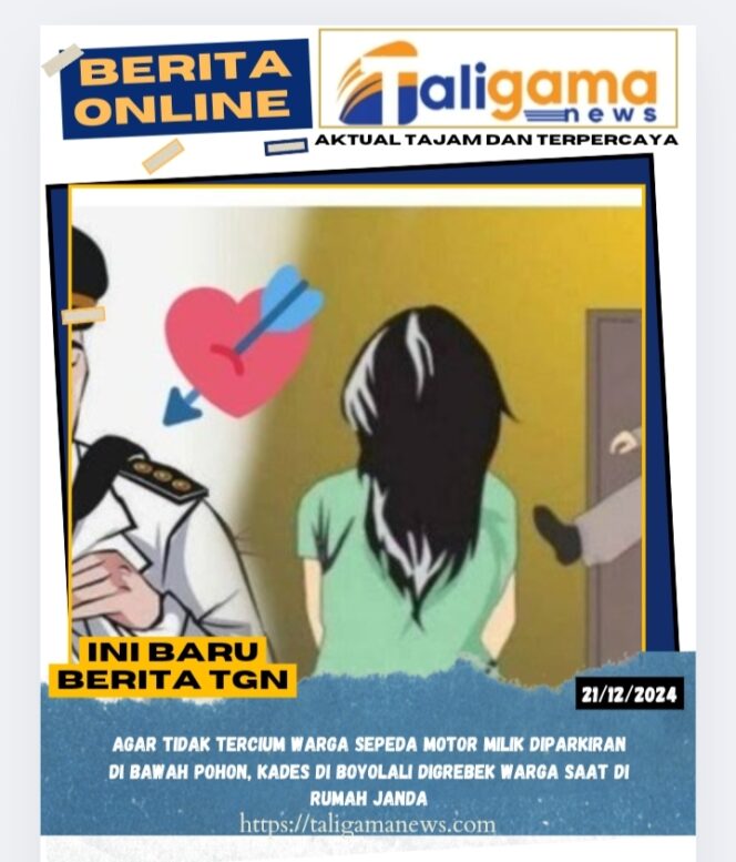 
					Agar Tidak Tercium Warga Sepeda Motor Milik Kades Diparkiran di Bawah Pohon, Kades di Boyolali Digrebek Warga Saat di Rumah Janda