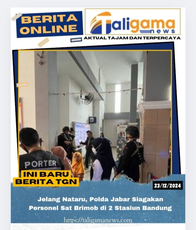 
					Jelang Nataru, Polda Jabar Siagakan Personel Sat Brimob di 2 Stasiun Bandung