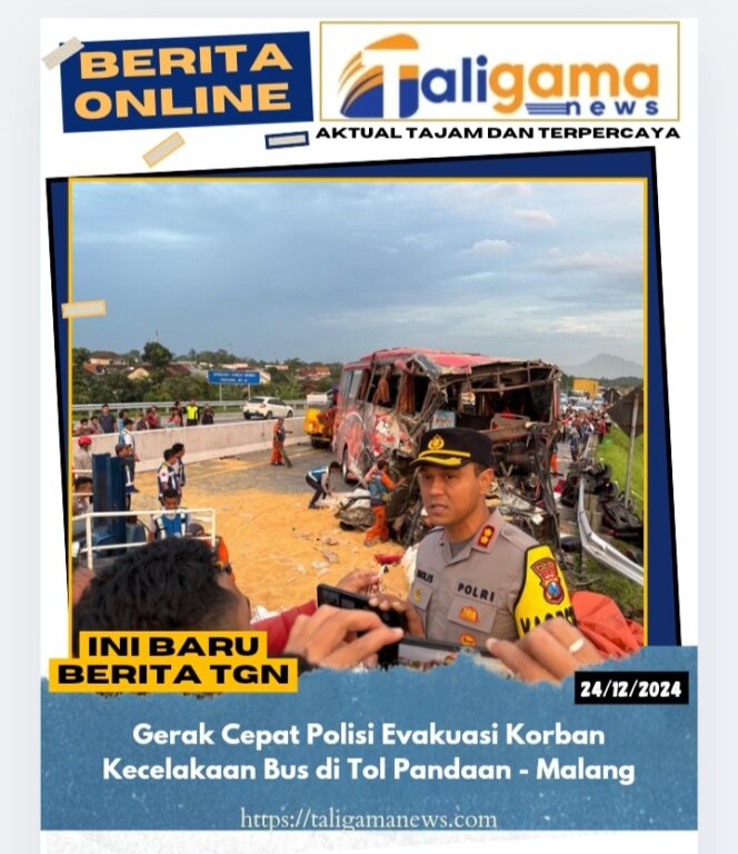 
					Gerak Cepat Polisi Evakuasi Korban Kecelakaan Bus di Tol Pandaan – Malang