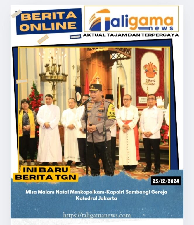 
					Misa Malam Natal Menkopolkam-Kapolri Sambangi Gereja Katedral Jakarta