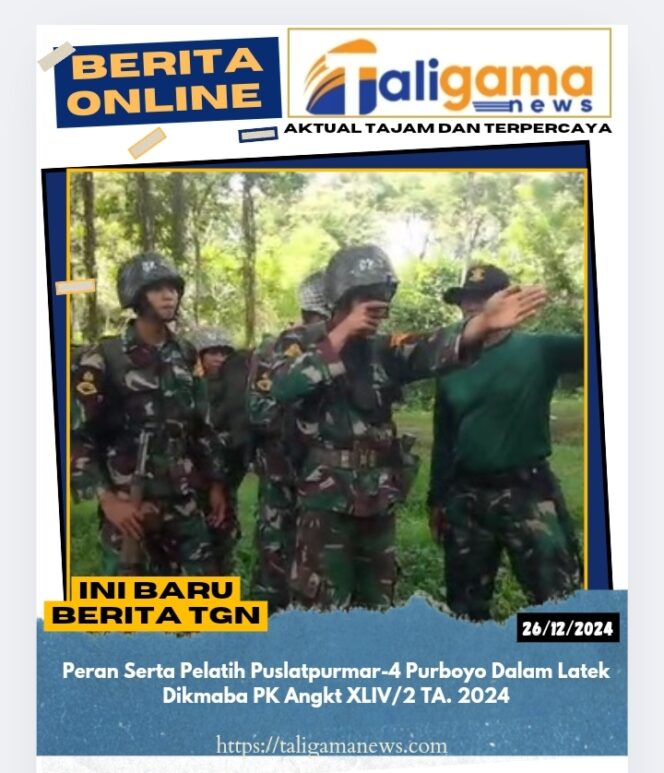 
					Peran Serta Pelatih Puslatpurmar-4 Purboyo Dalam Latek Dikmaba PK Angkt XLIV/2 TA. 2024