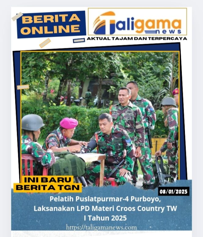 
					Pelatih Puslatpurmar-4 Purboyo, Laksanakan LPD Materi Croos Country TW I Tahun 2025