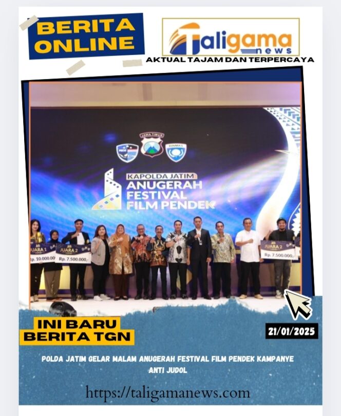 
					Polda Jatim Gelar Malam Anugerah Festival Film Pendek Kampanye Anti Judol