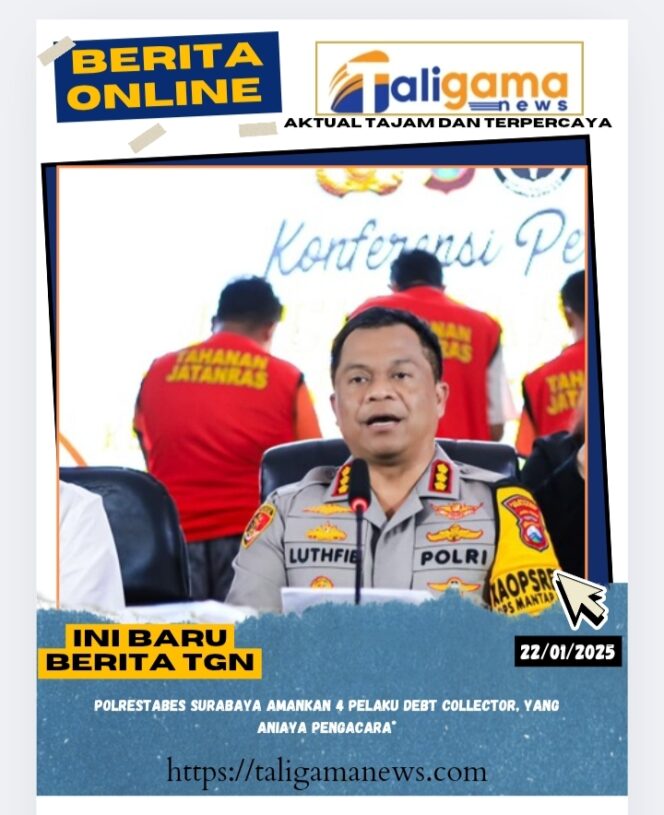 
					Polrestabes Surabaya Amankan 4 Pelaku Debt Collector, yang Aniaya Pengacara