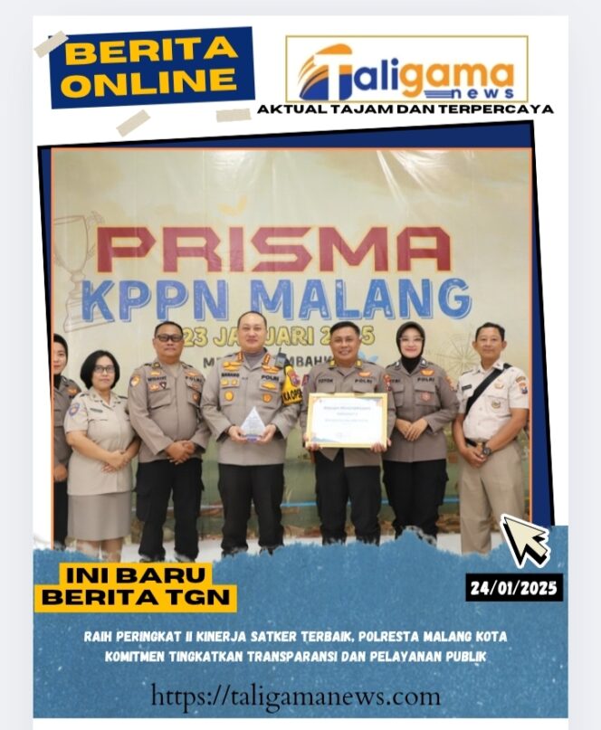 
					Raih Peringkat II Kinerja Satker Terbaik, Polresta Malang Kota Komitmen Tingkatkan Transparansi dan Pelayanan Publik