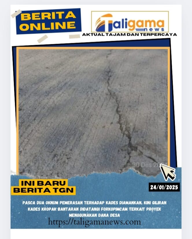 
					Pasca Dua Oknum LSM Diduga Melakukan Pemerasan Terhadap Kades, Kini Giliran Kades Kropak Bantaran Didatangi Forkopimcam Terkait Proyek Menggunakan DANA DESA
