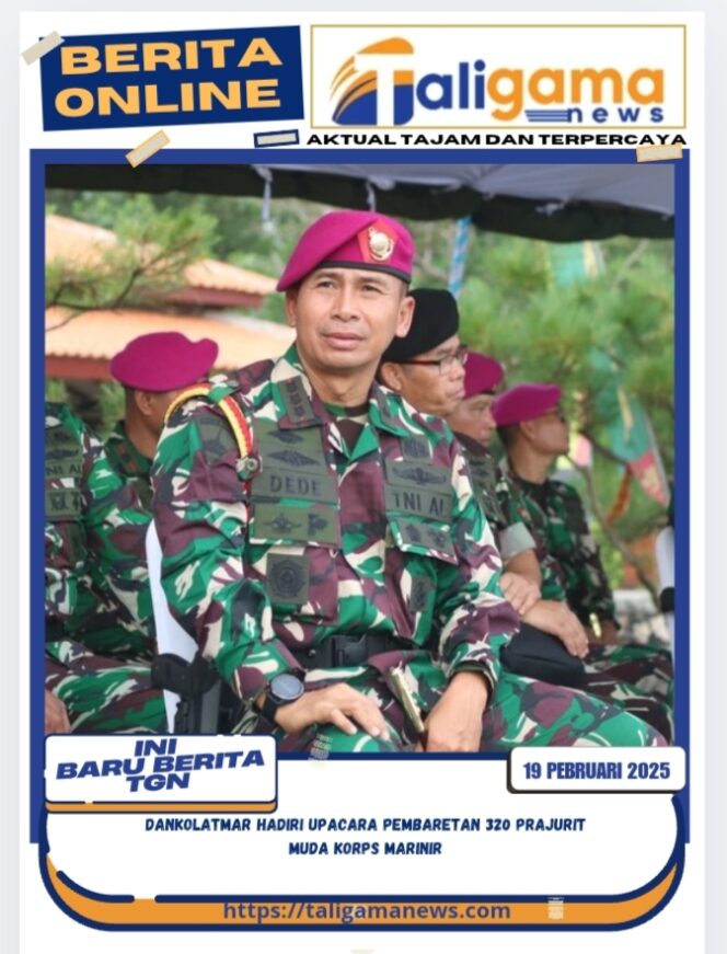 
					Dankolatmar Hadiri Upacara Pembaretan 320 Prajurit Muda Korps Marinir