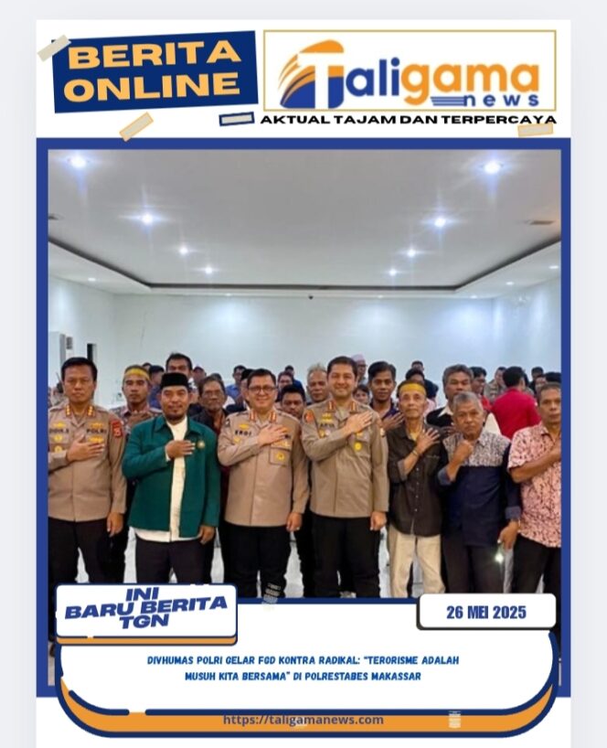 
					Divhumas Polri Gelar FGD Kontra Radikal: “Terorisme adalah Musuh Kita Bersama” di Polrestabes Makassar