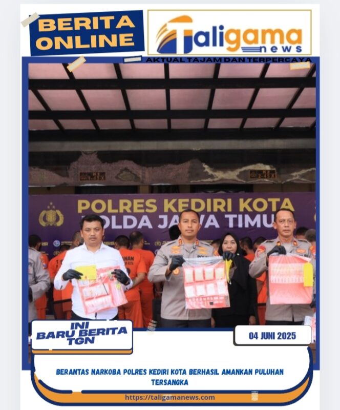 
					Berantas Narkoba Polres Kediri Kota Berhasil Amankan Puluhan Tersangka