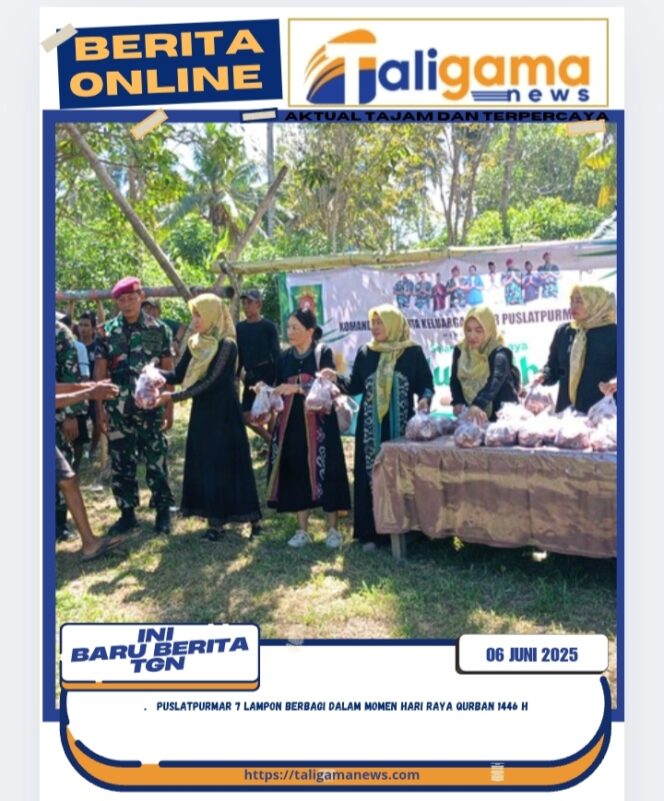
					Puslatpurmar 7 Lampon Berbagi Dalam Momen Hari Raya Qurban 1446 H