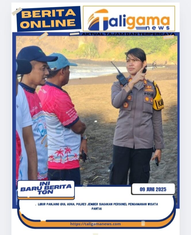 
					Libur Panjang Idul Adha, Polres Jember Siagakan Personel Pengamanan Wisata Pantai