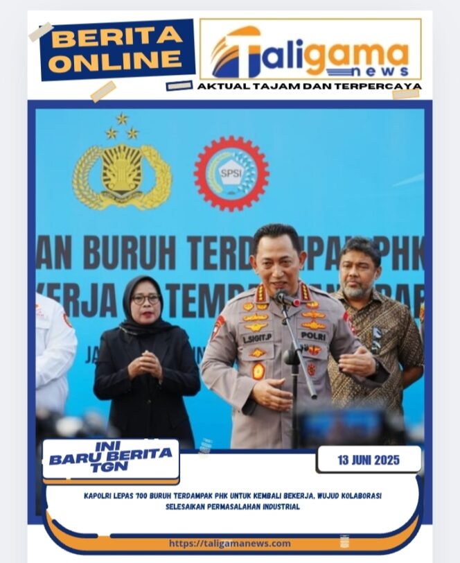 
					Kapolri Lepas 700 Buruh Terdampak PHK Untuk Kembali Bekerja, Wujud Kolaborasi Selesaikan Permasalahan Industrial