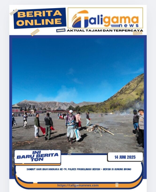 
					Sambut Hari Bhayangkara ke-79, Polres Probolinggo Bersih – bersih di Gunung Bromo