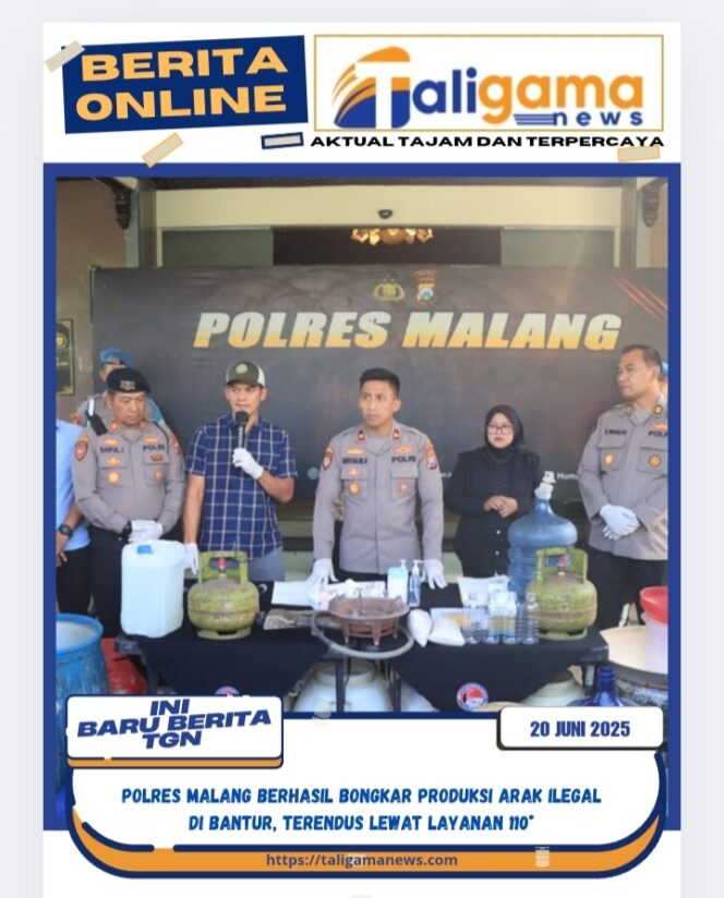 
					Polres Malang Berhasil Bongkar Produksi Arak Ilegal di Bantur, Terendus Lewat Layanan 110