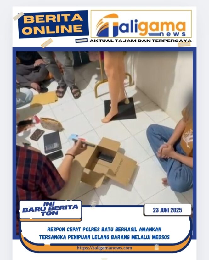 
					Respon Cepat Polres Batu Berhasil Amankan Tersangka Penipuan Lelang Barang Melalui Medsos