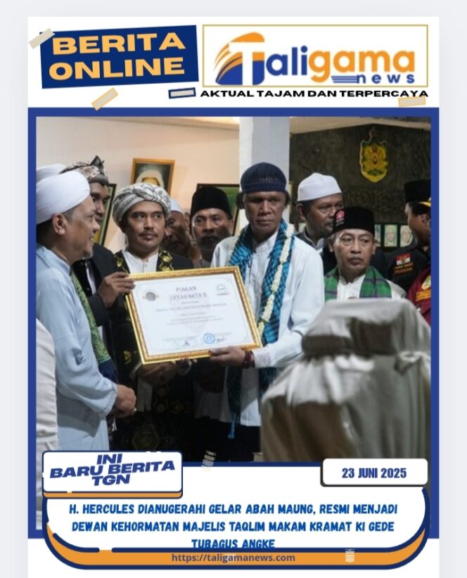 
					H. Hercules Dianugerahi Gelar Abah Maung, Resmi Menjadi Dewan Kehormatan Majelis Taqlim Makam Kramat Ki Gede Tubagus Angke