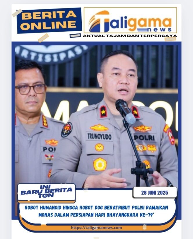 
					Robot Humanoid hingga Robot Dog Beratribut Polisi Ramaikan Monas dalam Persiapan Hari Bhayangkara ke-79