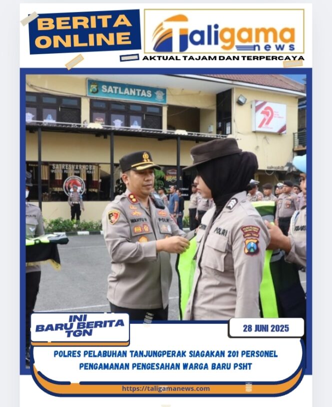 
					Polres Pelabuhan Tanjungperak Siagakan 201 Personel Pengamanan Pengesahan Warga Baru PSHT
