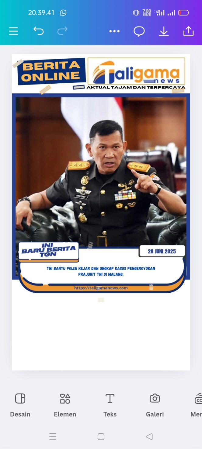 
					TNI Bantu Polisi Kejar dan Ungkap Kasus Pengeroyokan Prajurit TNI di Malang