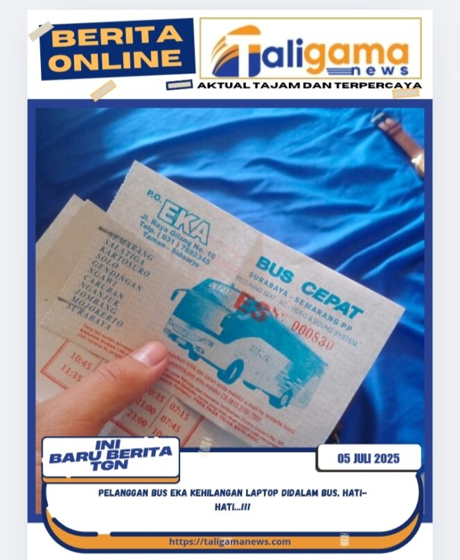 
					Pelanggan Bus EKA Kehilangan Laptop Didalam Bus, Hati-hati…!!!