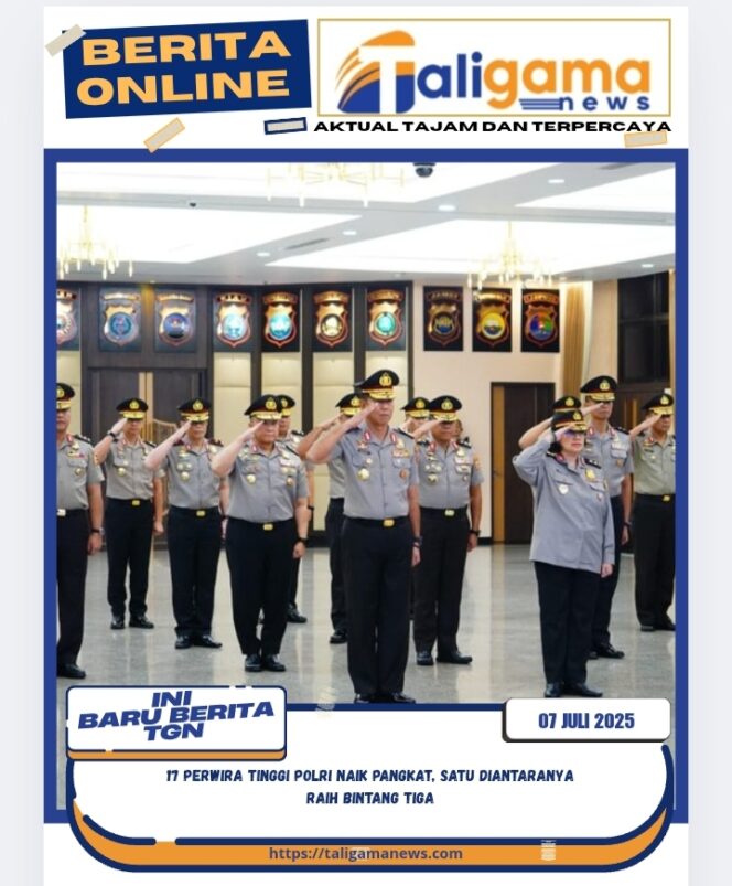 
					17 Perwira Tinggi Polri Naik Pangkat, Satu Diantaranya Raih Bintang Tiga