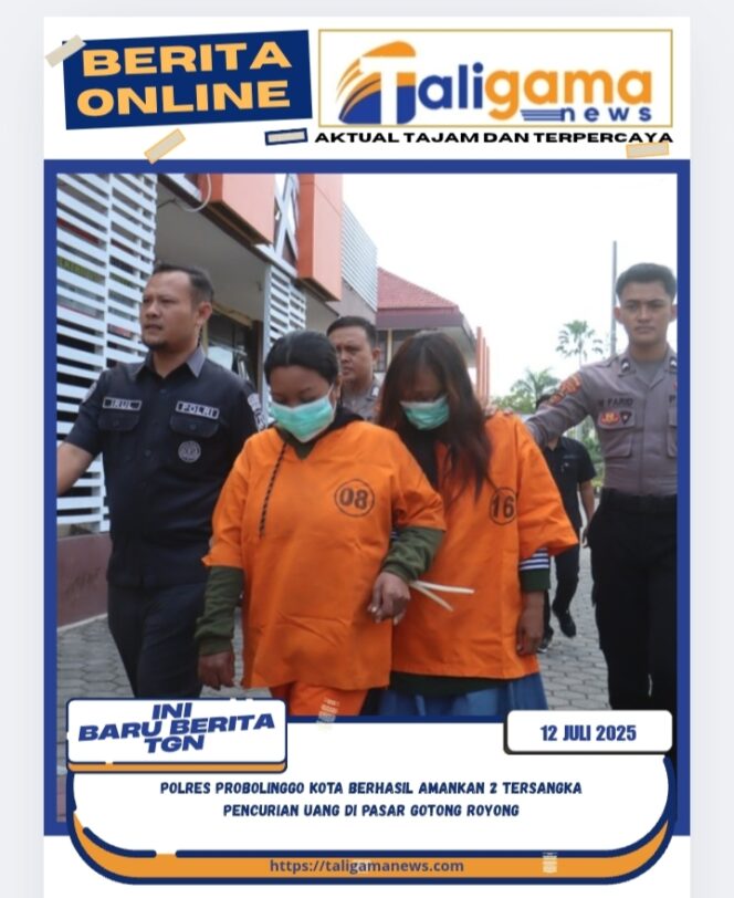 
					Polres Probolinggo Kota Berhasil Amankan 2 Tersangka Pencurian Uang di Pasar Gotong Royong