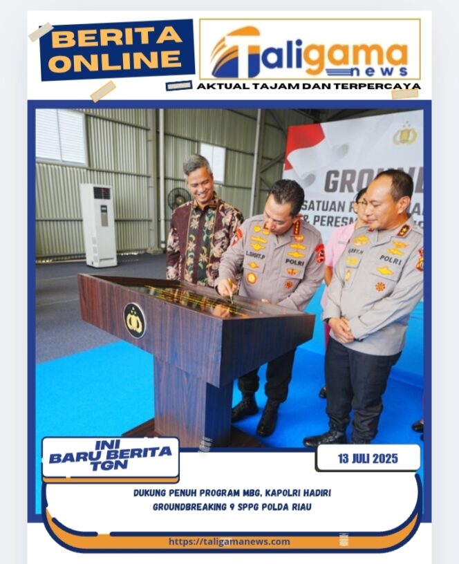 
					Dukung Penuh Program MBG, Kapolri Hadiri Groundbreaking 9 SPPG Polda Riau