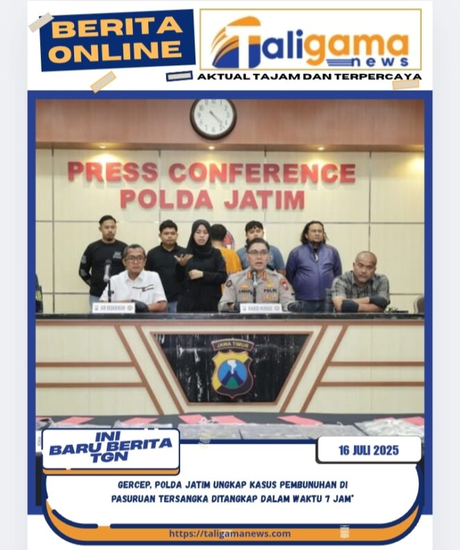 
					Gercep, Polda Jatim Ungkap Kasus Pembunuhan di Pasuruan Tersangka Ditangkap dalam Waktu 7 Jam